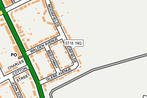 ST16 1NQ map - OS OpenMap – Local (Ordnance Survey)