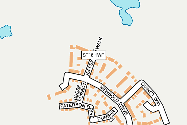 ST16 1WF map - OS OpenMap – Local (Ordnance Survey)