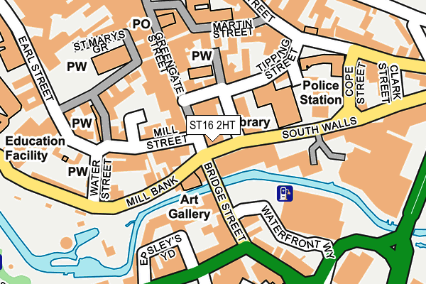 ST16 2HT map - OS OpenMap – Local (Ordnance Survey)