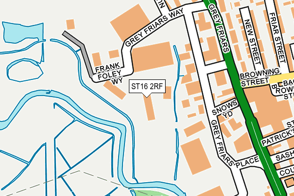 ST16 2RF map - OS OpenMap – Local (Ordnance Survey)