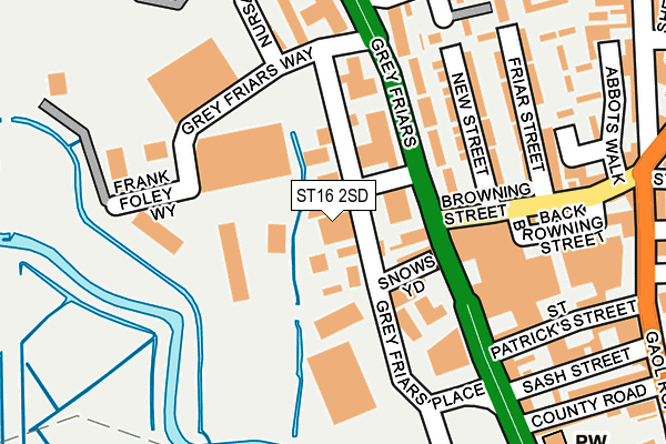 ST16 2SD map - OS OpenMap – Local (Ordnance Survey)
