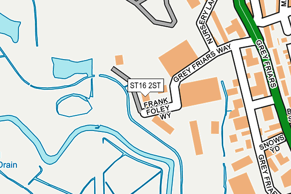 ST16 2ST map - OS OpenMap – Local (Ordnance Survey)