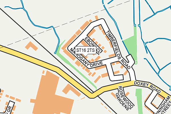 ST16 2TS map - OS OpenMap – Local (Ordnance Survey)