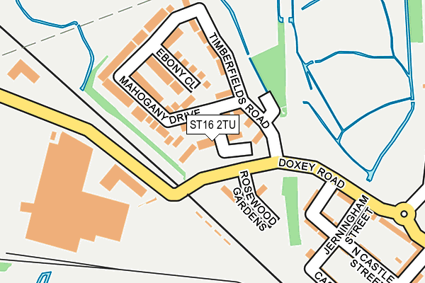 ST16 2TU map - OS OpenMap – Local (Ordnance Survey)