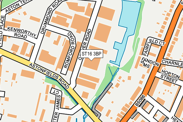 ST16 3BP map - OS OpenMap – Local (Ordnance Survey)