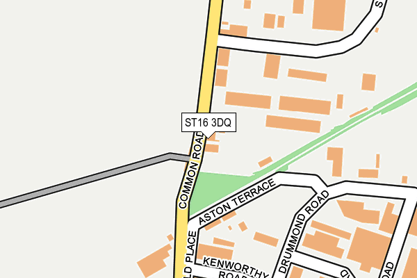 ST16 3DQ map - OS OpenMap – Local (Ordnance Survey)