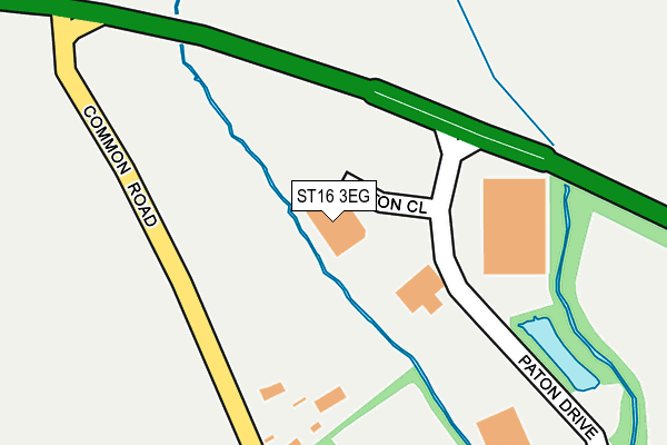 ST16 3EG map - OS OpenMap – Local (Ordnance Survey)