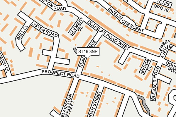 ST16 3NP map - OS OpenMap – Local (Ordnance Survey)