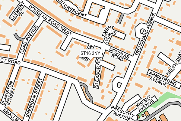 ST16 3NY map - OS OpenMap – Local (Ordnance Survey)