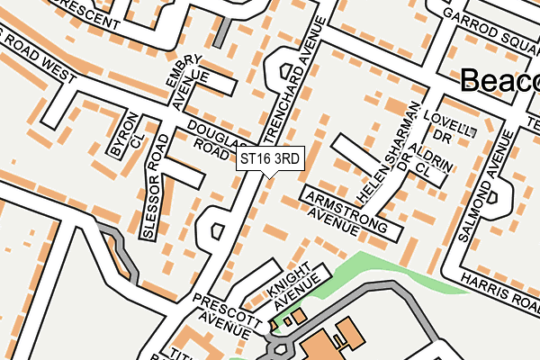 ST16 3RD map - OS OpenMap – Local (Ordnance Survey)