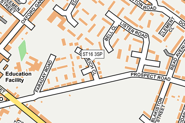 ST16 3SP map - OS OpenMap – Local (Ordnance Survey)
