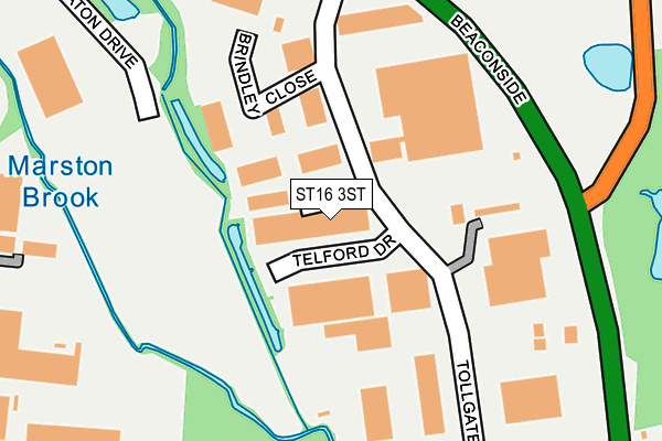 ST16 3ST map - OS OpenMap – Local (Ordnance Survey)