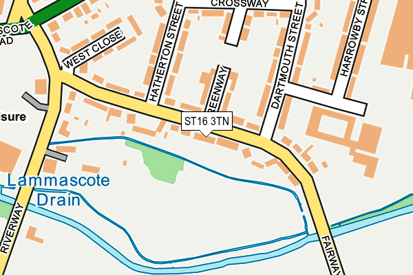 ST16 3TN map - OS OpenMap – Local (Ordnance Survey)