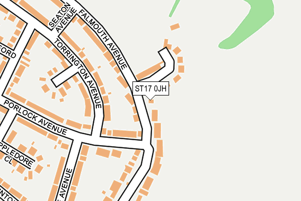 ST17 0JH map - OS OpenMap – Local (Ordnance Survey)