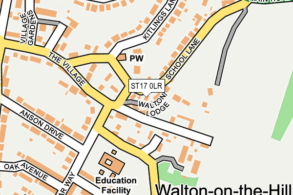 ST17 0LR map - OS OpenMap – Local (Ordnance Survey)