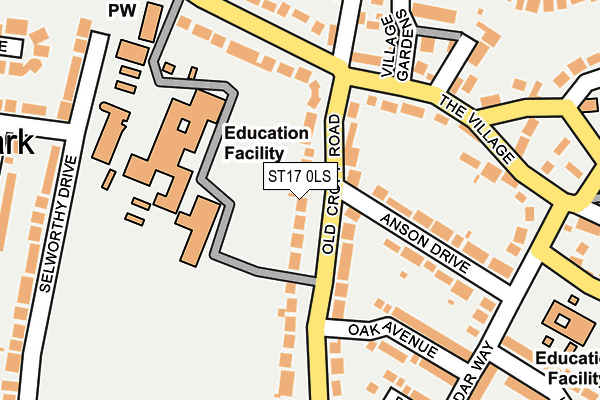 ST17 0LS map - OS OpenMap – Local (Ordnance Survey)