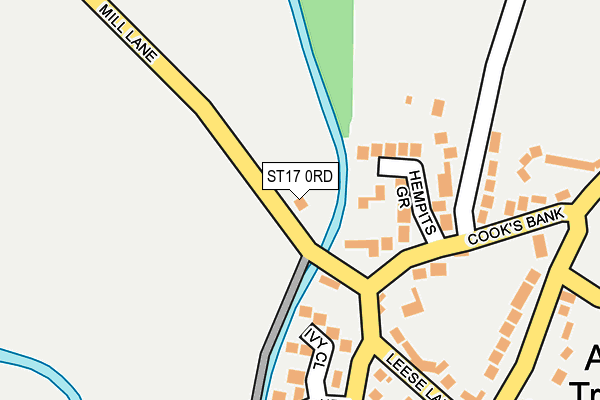ST17 0RD map - OS OpenMap – Local (Ordnance Survey)