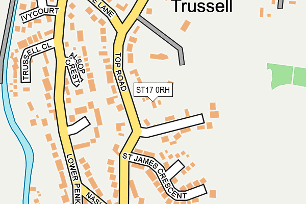 ST17 0RH map - OS OpenMap – Local (Ordnance Survey)