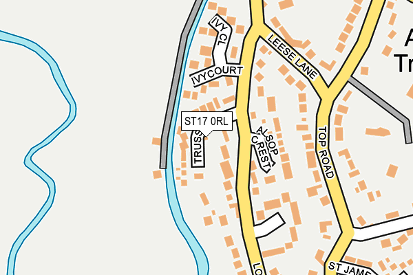ST17 0RL map - OS OpenMap – Local (Ordnance Survey)