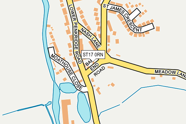 ST17 0RN map - OS OpenMap – Local (Ordnance Survey)