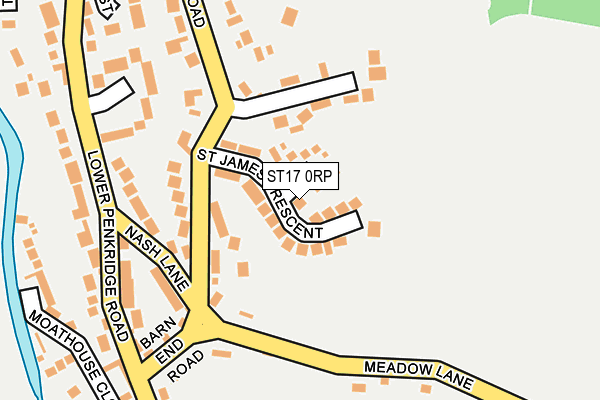ST17 0RP map - OS OpenMap – Local (Ordnance Survey)