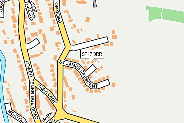 ST17 0RR map - OS OpenMap – Local (Ordnance Survey)