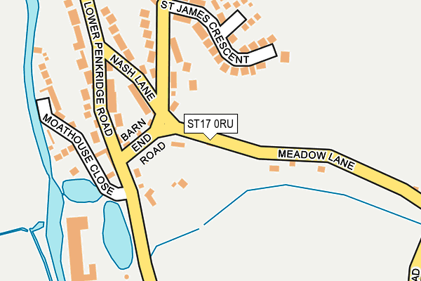 ST17 0RU map - OS OpenMap – Local (Ordnance Survey)