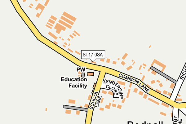 ST17 0SA map - OS OpenMap – Local (Ordnance Survey)