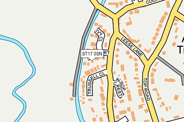 ST17 0SN map - OS OpenMap – Local (Ordnance Survey)