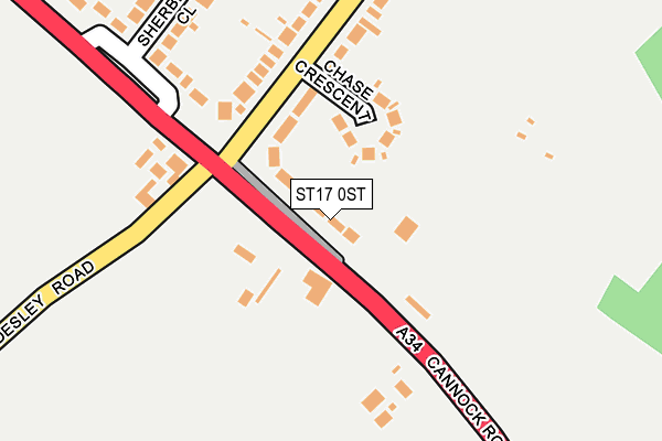 ST17 0ST map - OS OpenMap – Local (Ordnance Survey)