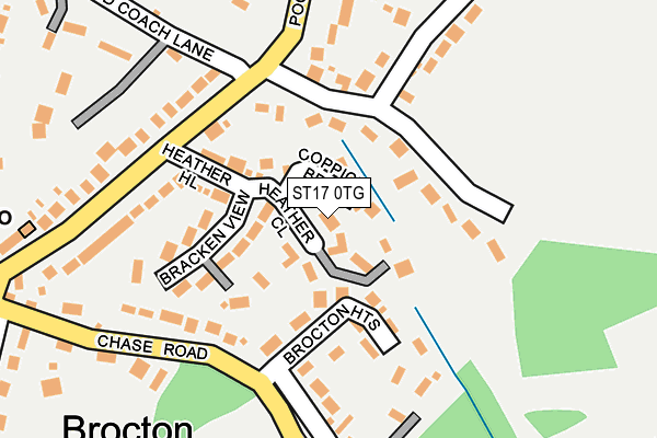 ST17 0TG map - OS OpenMap – Local (Ordnance Survey)