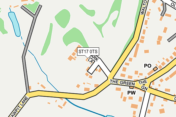 ST17 0TS map - OS OpenMap – Local (Ordnance Survey)