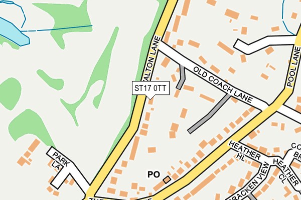 ST17 0TT map - OS OpenMap – Local (Ordnance Survey)