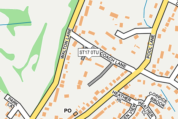 ST17 0TU map - OS OpenMap – Local (Ordnance Survey)