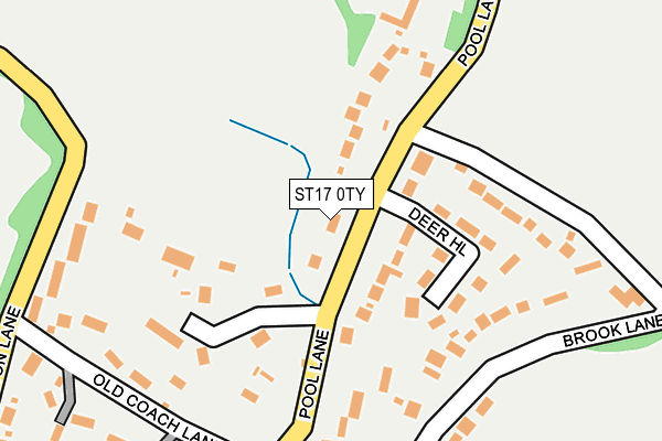 ST17 0TY map - OS OpenMap – Local (Ordnance Survey)