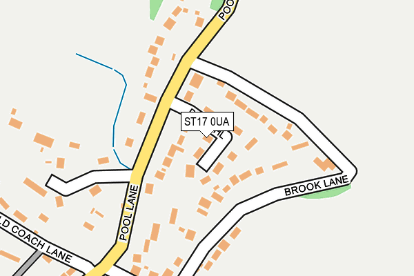 ST17 0UA map - OS OpenMap – Local (Ordnance Survey)