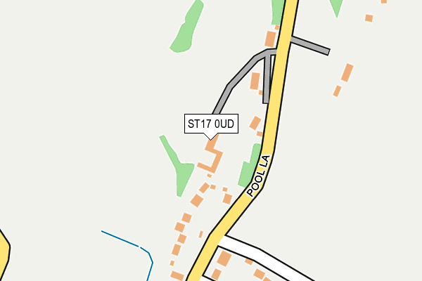 ST17 0UD map - OS OpenMap – Local (Ordnance Survey)