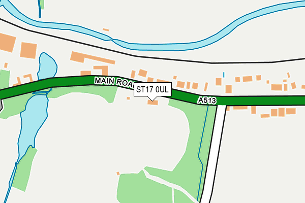 ST17 0UL map - OS OpenMap – Local (Ordnance Survey)