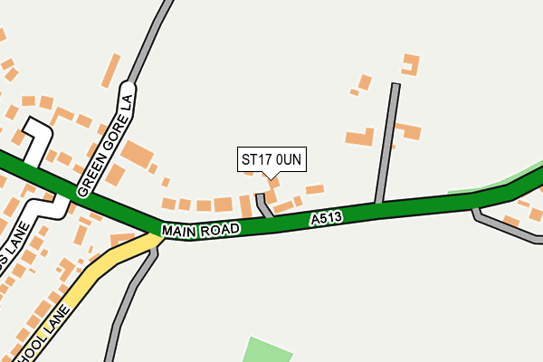 ST17 0UN map - OS OpenMap – Local (Ordnance Survey)