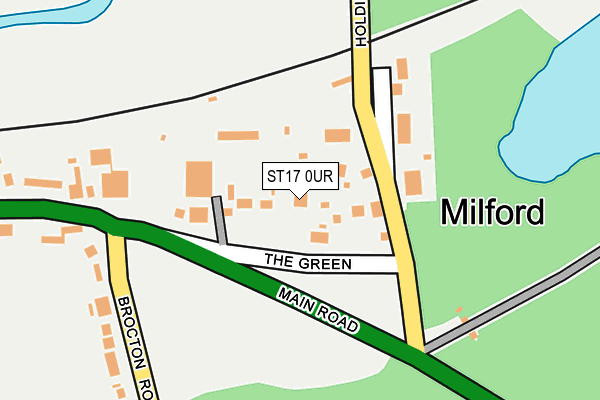 ST17 0UR map - OS OpenMap – Local (Ordnance Survey)