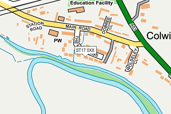 ST17 0XX map - OS OpenMap – Local (Ordnance Survey)