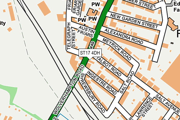 ST17 4DH map - OS OpenMap – Local (Ordnance Survey)