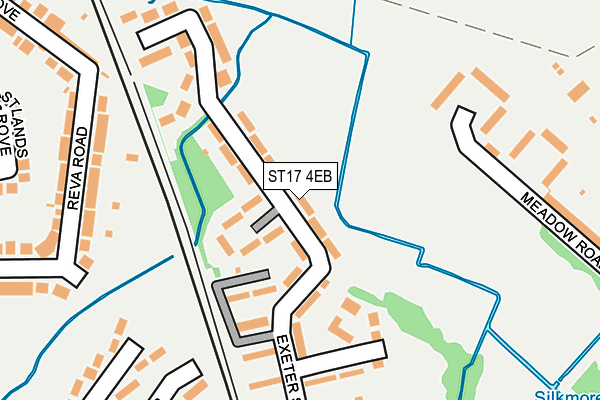ST17 4EB map - OS OpenMap – Local (Ordnance Survey)
