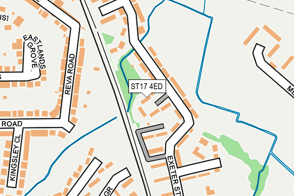 ST17 4ED map - OS OpenMap – Local (Ordnance Survey)