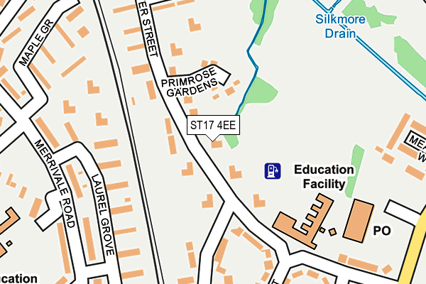 ST17 4EE map - OS OpenMap – Local (Ordnance Survey)