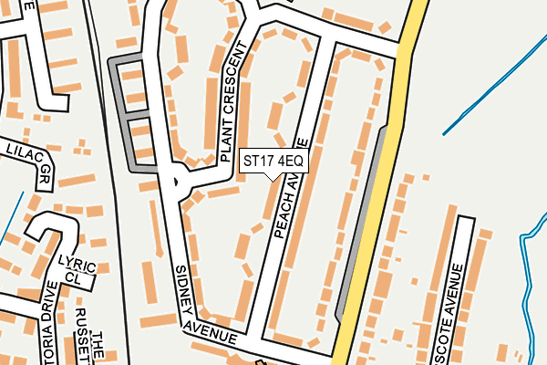 ST17 4EQ map - OS OpenMap – Local (Ordnance Survey)