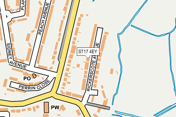 ST17 4EY map - OS OpenMap – Local (Ordnance Survey)
