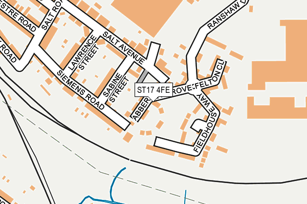 ST17 4FE map - OS OpenMap – Local (Ordnance Survey)