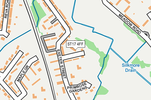 ST17 4FF map - OS OpenMap – Local (Ordnance Survey)