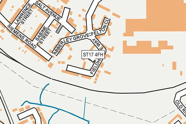 ST17 4FH map - OS OpenMap – Local (Ordnance Survey)